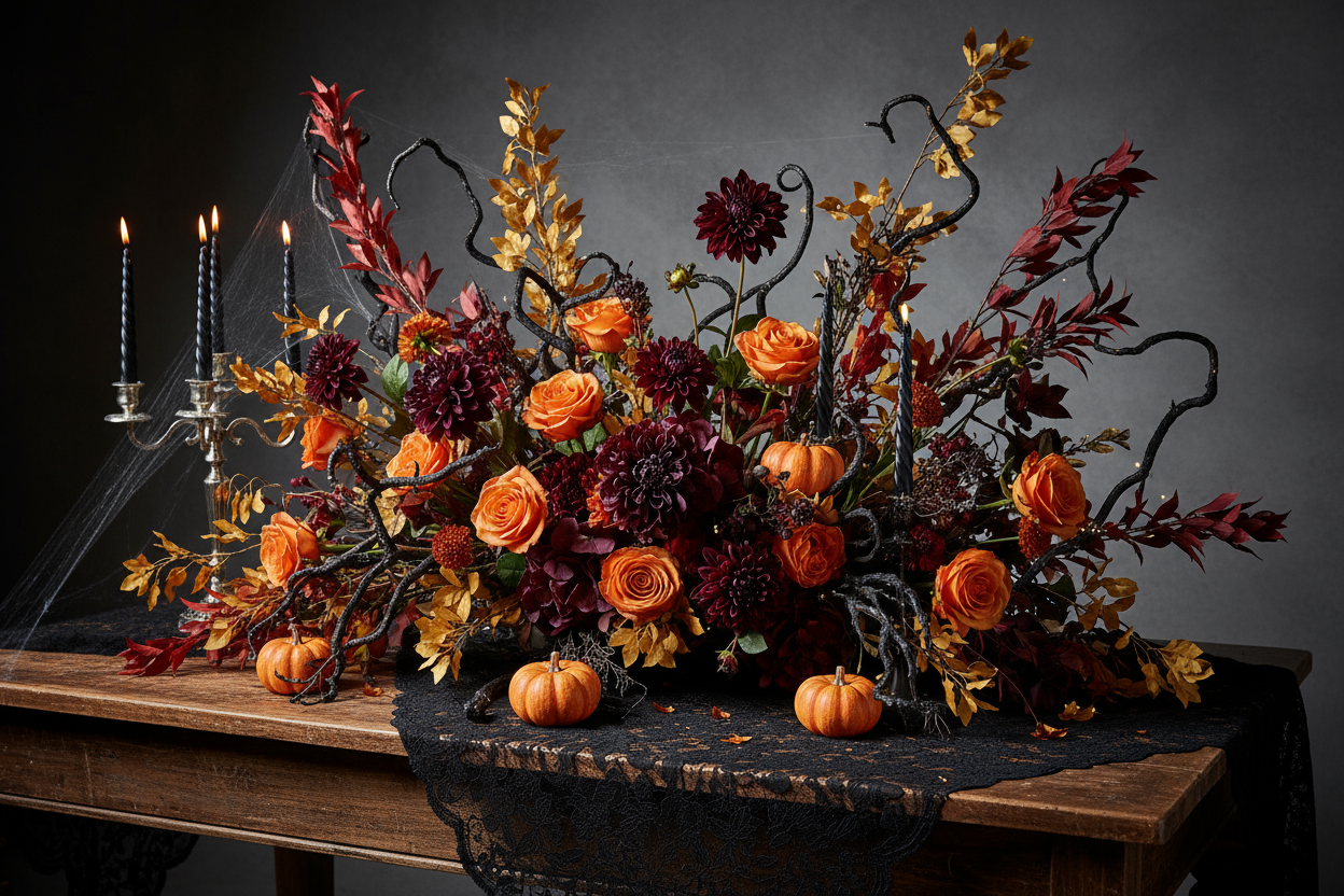 How to Use Flowers for Halloween Decorations