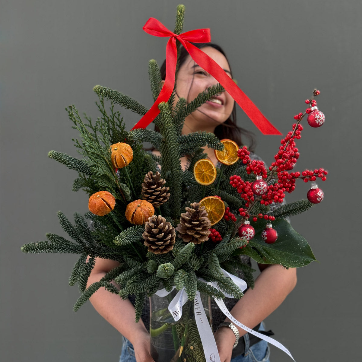Happy Santa Arrangement