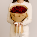 Red Roses In Kraft