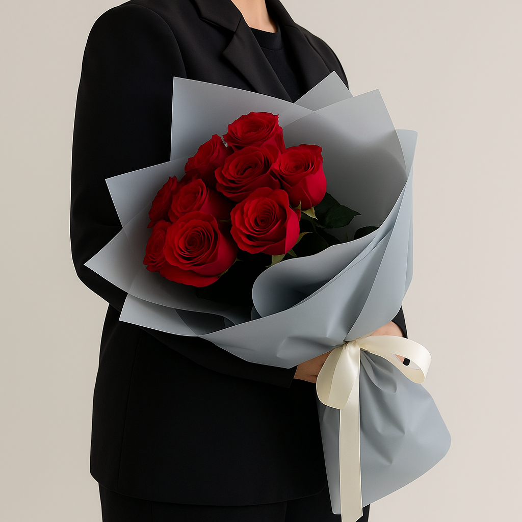 9 Red Roses Bouquet