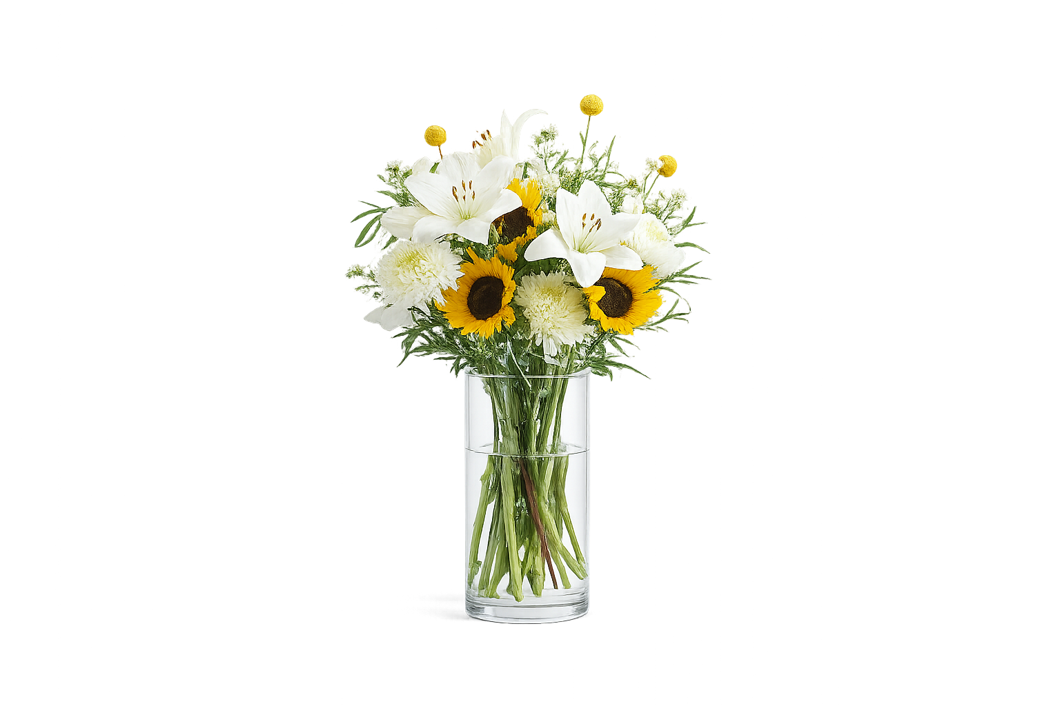 Sunflowers and Lilies