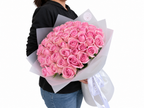 51 Pink Roses Bouquet