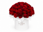 Velvet Box with 35 Red Roses