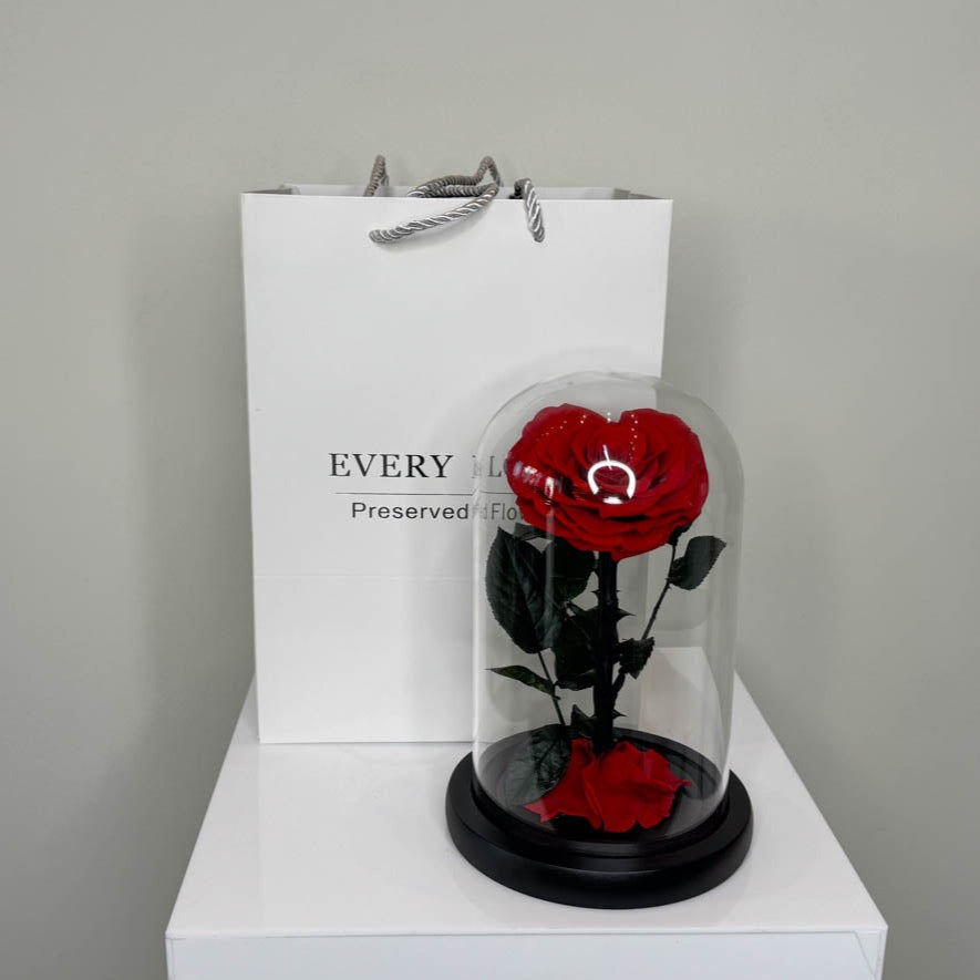 Forever Rose Red Heart