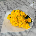 10 Yellow Spray Roses
