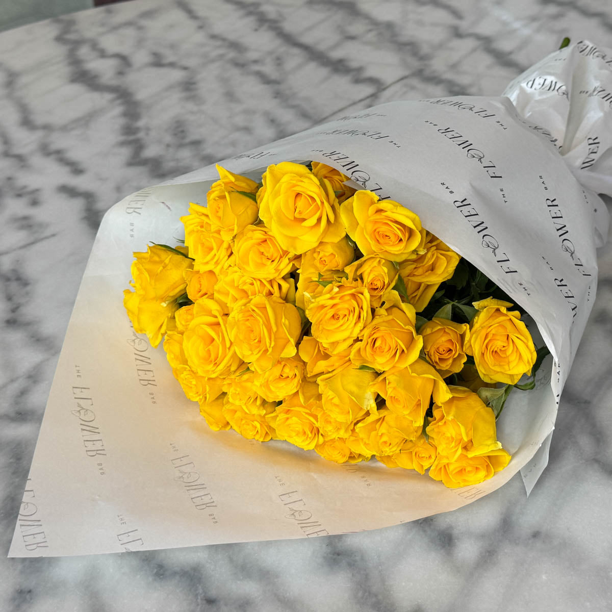 10 Yellow Spray Roses