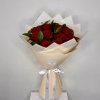 15 Red Roses In Beige