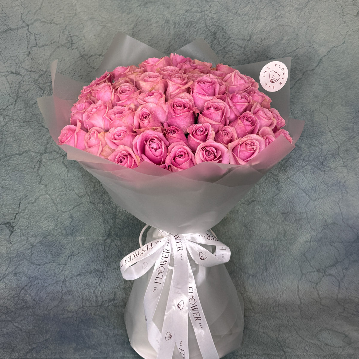 51 Pink Roses Bouquet