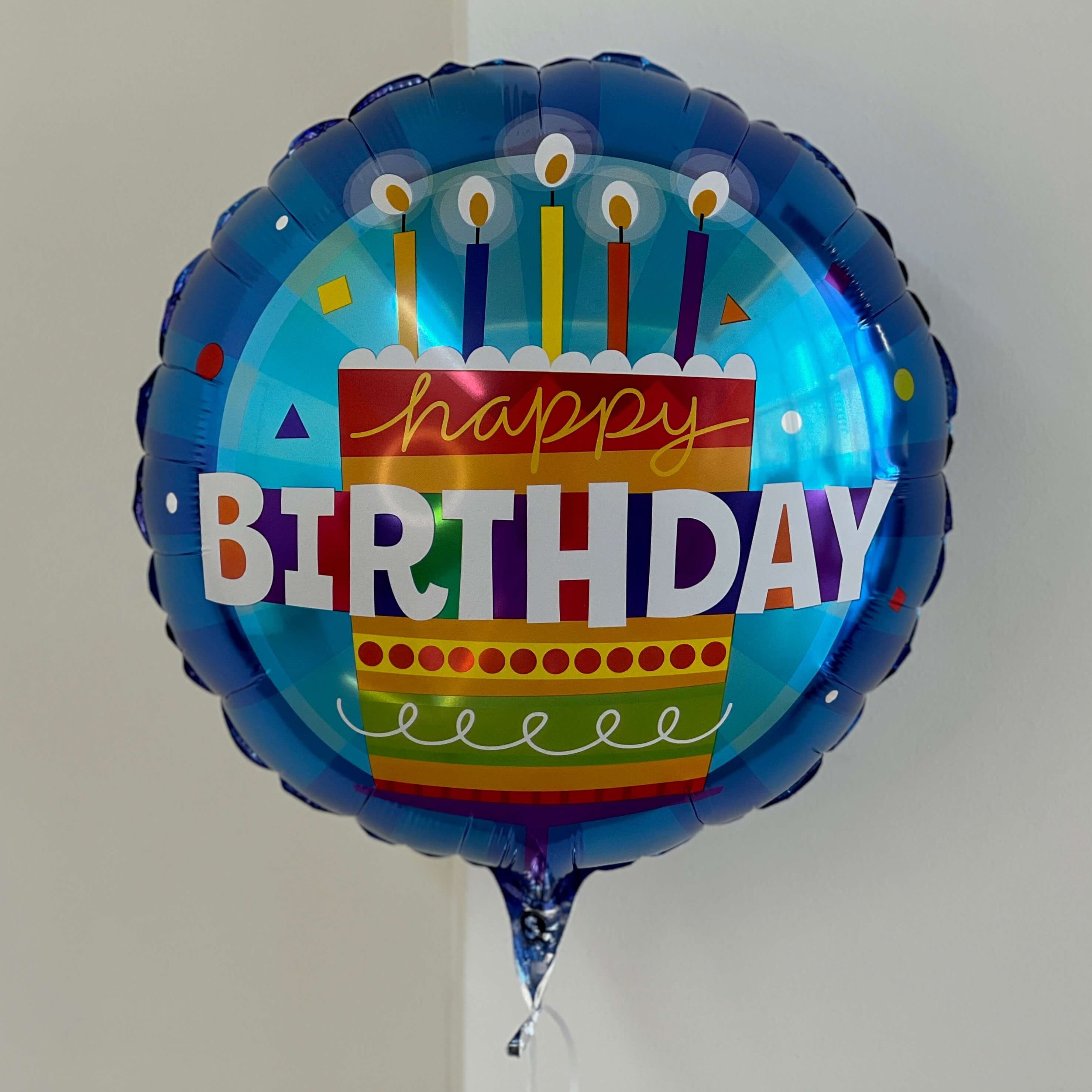 Воздушный шар на день рождения в синем